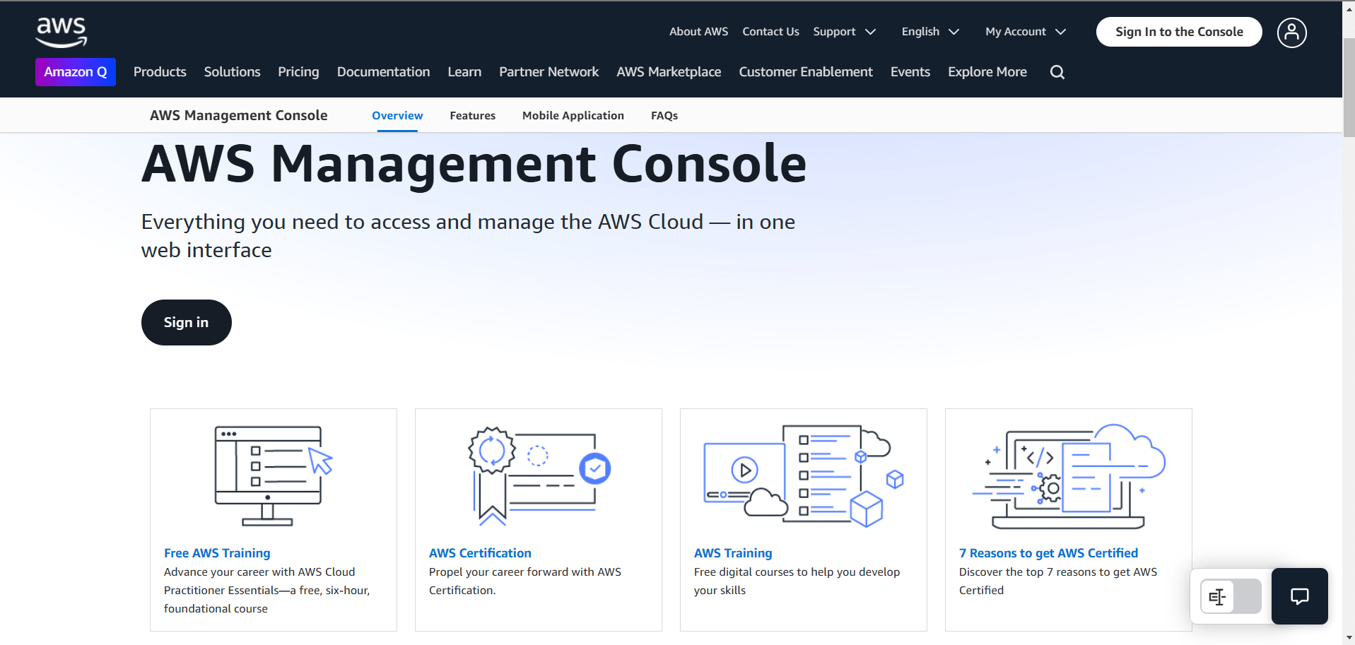 aws console preview image