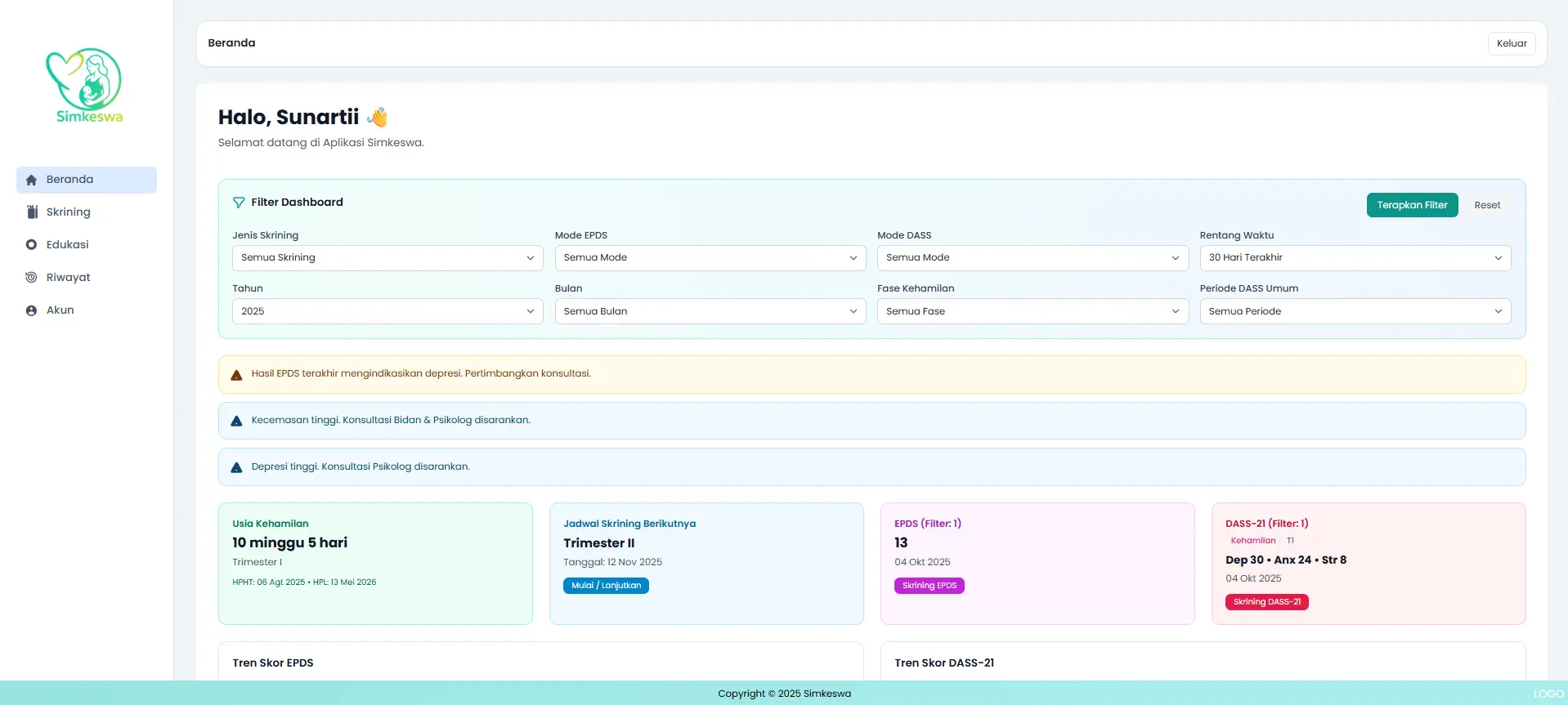 Simkeswa Dashboard website preview image