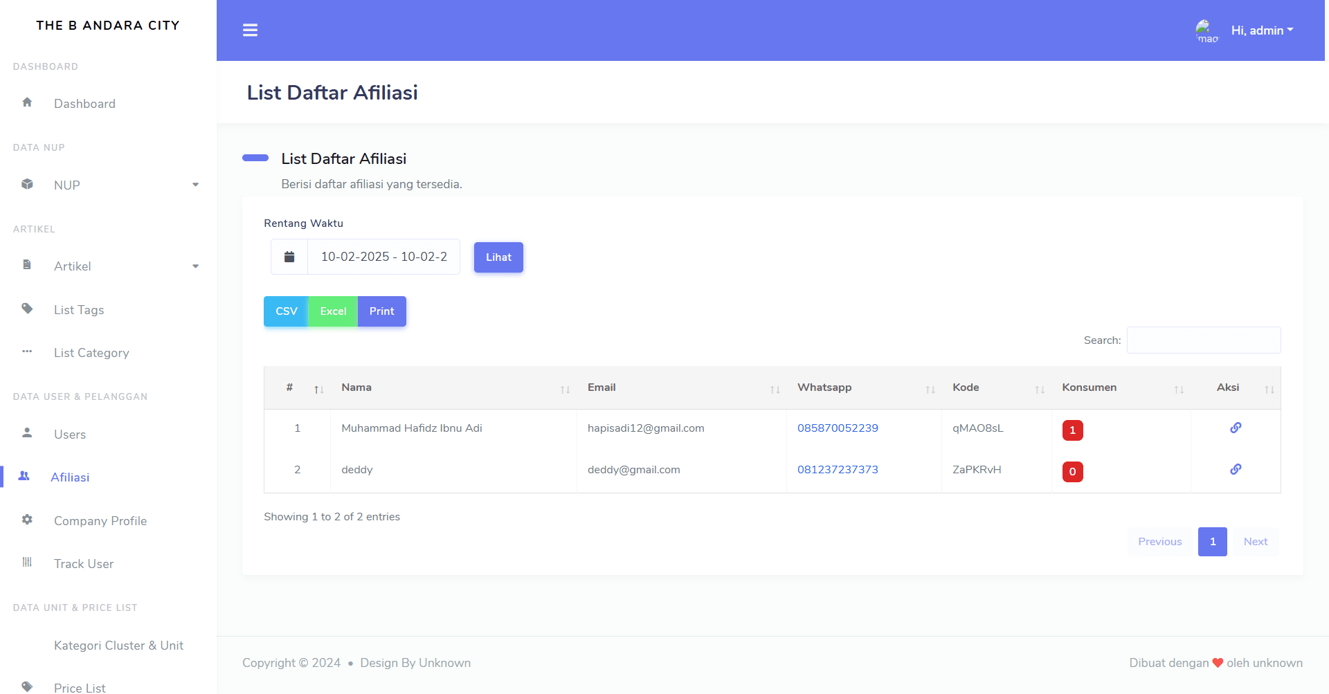 theb website preview image