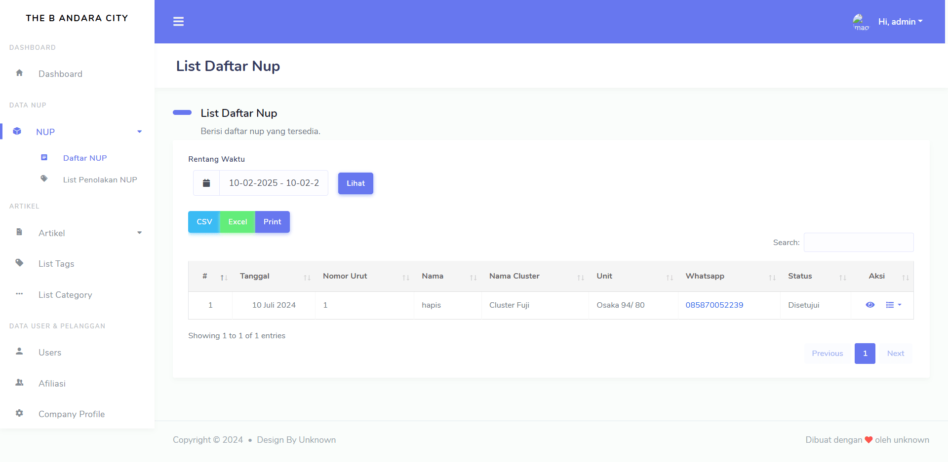 theb website preview image