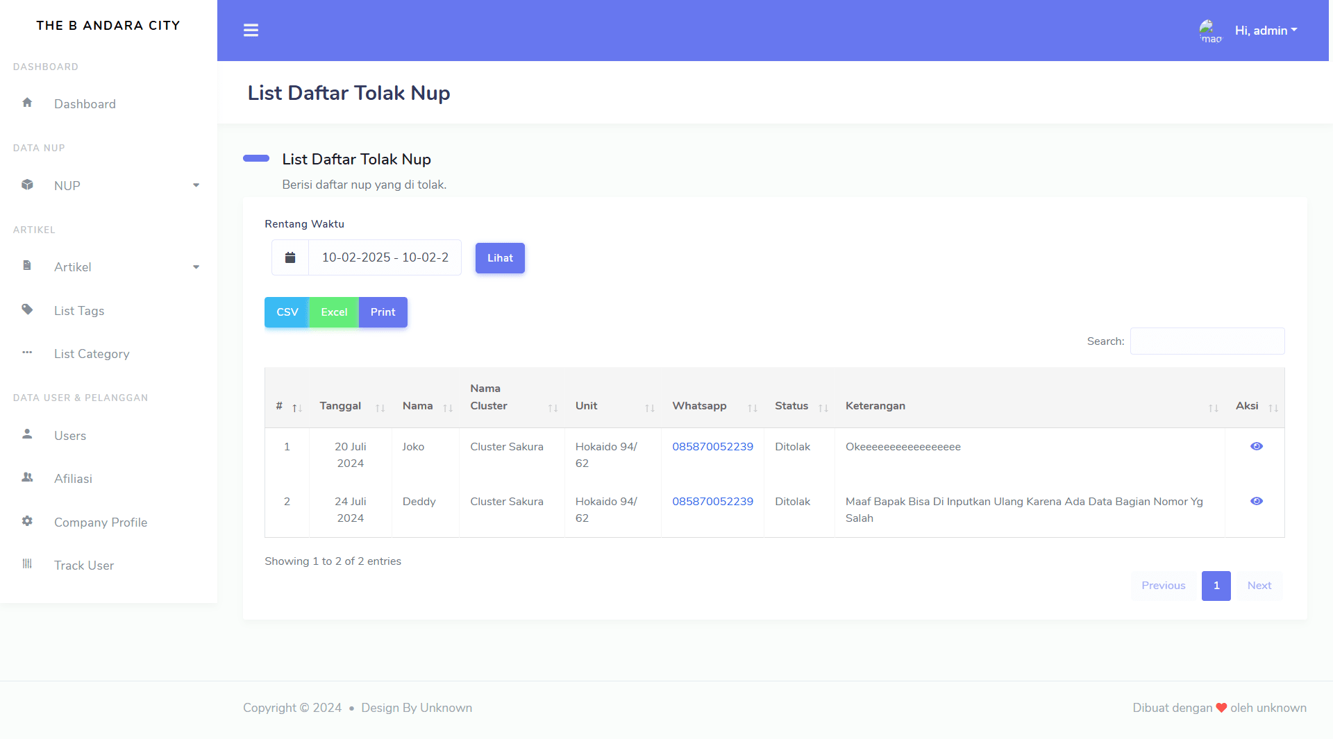 theb website preview image