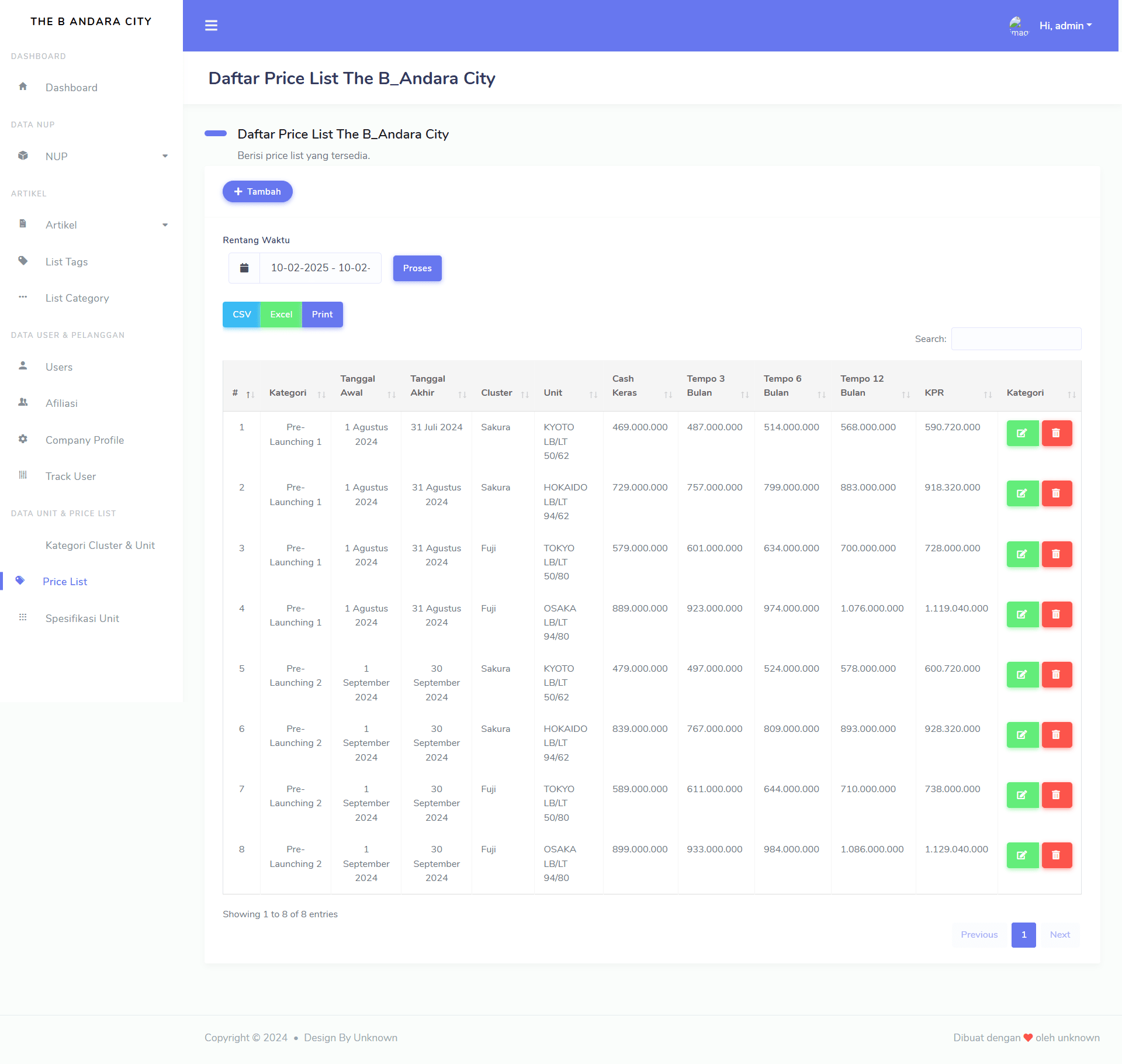 theb website preview image