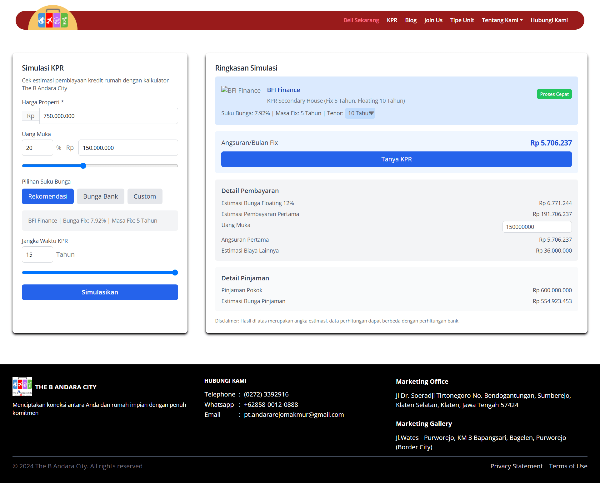 theb website preview image
